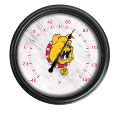 Ferris State University Licensed Logo Indoor - Outdoor LED Thermometer