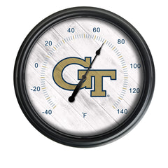 Georgia Tech Officially Licensed Logo Indoor - Outdoor LED Thermometer