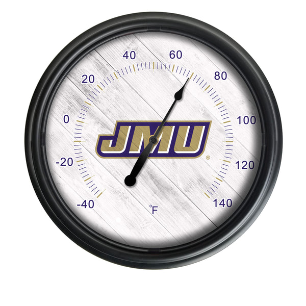 James Madison University Logo LED Thermometer | LED Outdoor Thermometer