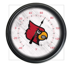 University of Louisville Officially Licensed Logo Indoor - Outdoor LED Thermometer