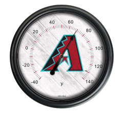 Arizona Diamondbacks Logo LED Thermometer | MLB LED Outdoor Thermometer