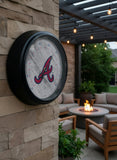 Atlanta Braves Logo LED Thermometer | MLB LED Outdoor Thermometer