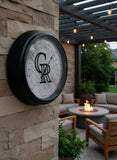 Colorado Rockies Logo LED Thermometer | MLB LED Outdoor Thermometer