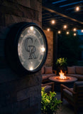 Colorado Rockies Logo LED Thermometer | MLB LED Outdoor Thermometer