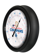 Los Angeles Dodgers 2024 World Series Champions Logo LED Thermometer | LED Outdoor Thermometer Los Angeles Dodgers World Series Champions