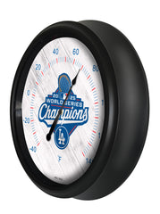 Los Angeles Dodgers 2025 World Series Champions Logo LED Thermometer | LED Outdoor Thermometer Los Angeles Dodgers World Series Champions