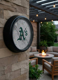 Oakland Athletics Logo LED Thermometer | MLB LED Outdoor Thermometer