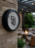 San Diego Padres Logo LED Thermometer | MLB LED Outdoor Thermometer