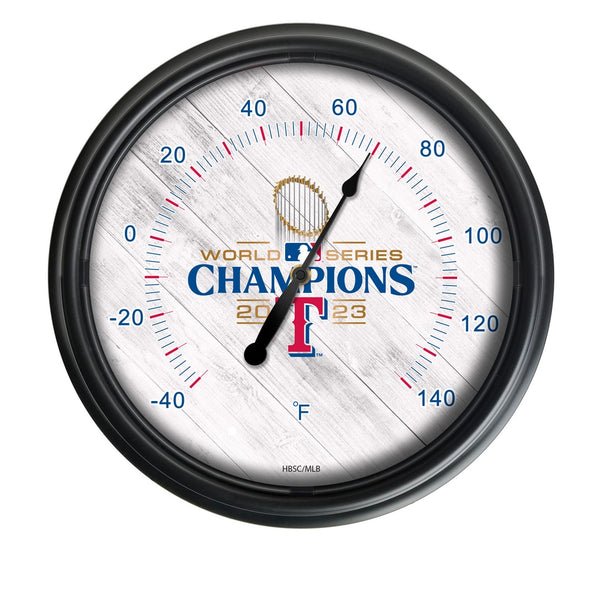 Texas Rangers 2023 World Series Champion Thermometer, 2023 World Series  Championship Outdoor Thermometer with LED Lights