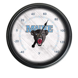 University of Maine Logo LED Thermometer | LED Outdoor Thermometer