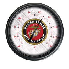 United States Marine Corps Officially Licensed Logo Indoor - Outdoor LED Thermometer