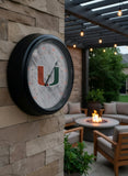 University of Miami Logo LED Thermometer | LED Outdoor Thermometer