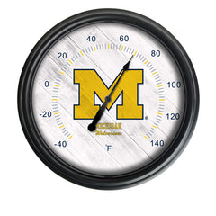 University of Michigan Officially Licensed Logo Indoor - Outdoor LED Thermometer