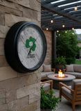 Notre Dame (Shamrock) LED Thermometer | LED Outdoor Thermometer