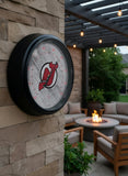 New Jersey Devils Logo LED Thermometer | LED Outdoor Thermometer