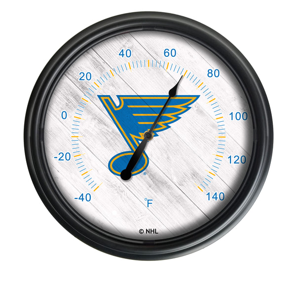 St. Louis Blues Logo LED Thermometer | LED Outdoor Thermometer