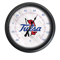 University of Tulsa Officially Licensed Logo Indoor - Outdoor LED Thermometer