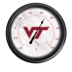 Virginia Tech University Officially Licensed Logo Indoor - Outdoor LED Thermometer