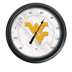 West Virginia University Officially Licensed Logo Indoor - Outdoor LED Thermometer