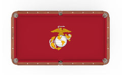 Traditional Red and Yellow US Marine Corps Logo Billiard Cloth
