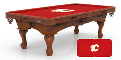 Calgary Flames Officially Licensed Logo Pool Table