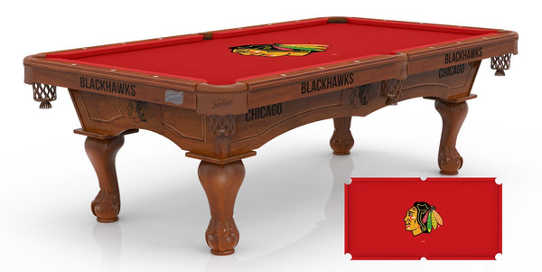 Chicago Blackhawks Pool Table