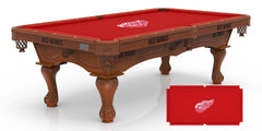 Detroit Red Wings Officially Licensed Logo Pool Table
