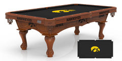 Iowa Hawkeyes&nbsp;Officially Licensed Logo Pool Table