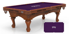 Texas Christian University Officially Licensed Logo Pool Table