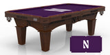 Northwestern Wildcats Pool Table