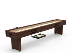 Calgary Flames Laser Engraved Shuffleboard Table | Game Room Tables