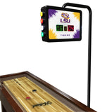 Louisiana State Tigers Laser Engraved Shuffleboard Table | Game Room Tables