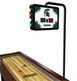 Michigan State Spartans Laser Engraved Shuffleboard Table | Game Room Tables