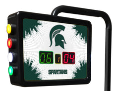 Michigan State University Spartans Logo Electronic Shuffleboard Table Scoring Unit
