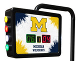 Michigan Wolverines Laser Engraved Shuffleboard Table | Game Room Tables