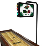 Minnesota Wild Laser Engraved Shuffleboard Table | Game Room Tables
