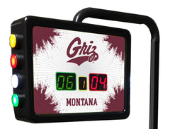 University of Montana Grizzlies Logo Electronic Shuffleboard Table Scoring Unit