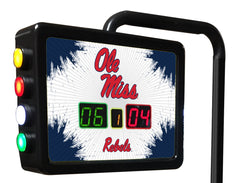 University of Mississippi Rebels Logo Electronic Shuffleboard Table Scoring Unit
