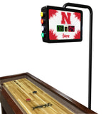 Nebraska Huskers Laser Engraved Shuffleboard Table | Game Room Tables
