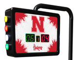 Nebraska Huskers Laser Engraved Shuffleboard Table | Game Room Tables