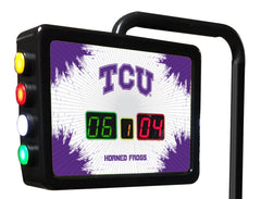 Texas Christian University Horned Frogs Logo Electronic Shuffleboard Table Scoring Unit