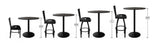 L217 Black Wrinkle North Carolina Tar Heels Pub Table