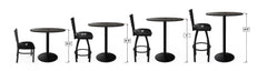 L214 Stainless North Carolina Tar Heels Pub Table