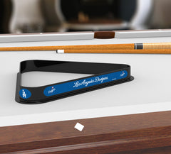 Los Angeles Dodgers Billiard Triangle Rack | MLB Los Angeles Dodgers Team Logo Pool Table Triangle