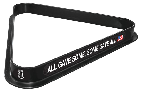 POW/MIA Billiard Triangle Rack | U.S. POW/MIA Logo Pool Table Triangle