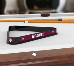 Texas A&M Billiard Triangle Rack | NCAA College Texas A&M Team Logo Pool Table Triangle
