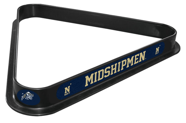 US Naval Academy Billiard Triangle Rack | NCAA College US Naval Academy Team Logo Pool Table Triangle
