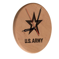 United States Army Laser Engraved Wood Clock