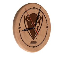 DePaul Blue Demons Engraved Wood Clock