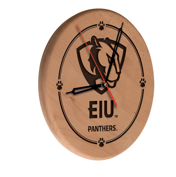 Eastern Illinois Panthers Engraved Wood Clock
